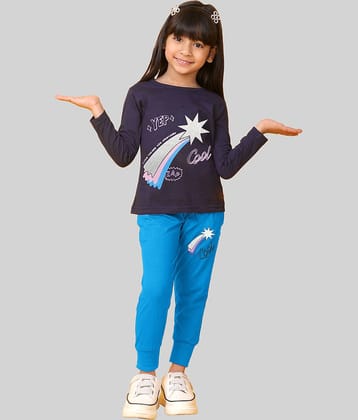 Kuchipoo Pack of 1 Girls Cotton Blend T-shirt & Pants ( Multicolor )