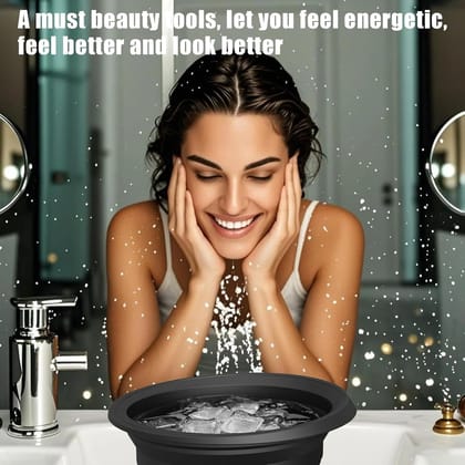 Silicone Face Ice Bowl with Built-In Ice Tray Collapsible Facial Ice Bath Plunge Tub for Skin Tightening, Puffiness Reduction & Glowing Skin Portable Ice Dunk Bowl (Multicolor) Silicone Face Ice Bowl with Built-In Ice Tray Collapsible Facial Ice Bath Plunge Tub for Skin Tightening, Puffiness Reduction & Glowing Skin Portable Ice Dunk Bowl (Multicolor)