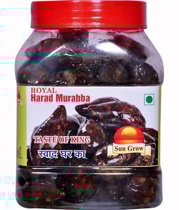 Sun Grow Home Made Royal Handmade Organic Black Harad Murabba (Digestive Pack) Pickle 1 kg