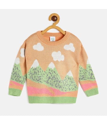 MINI KLUB  Baby Girls Orange Sweater Pack Of 1