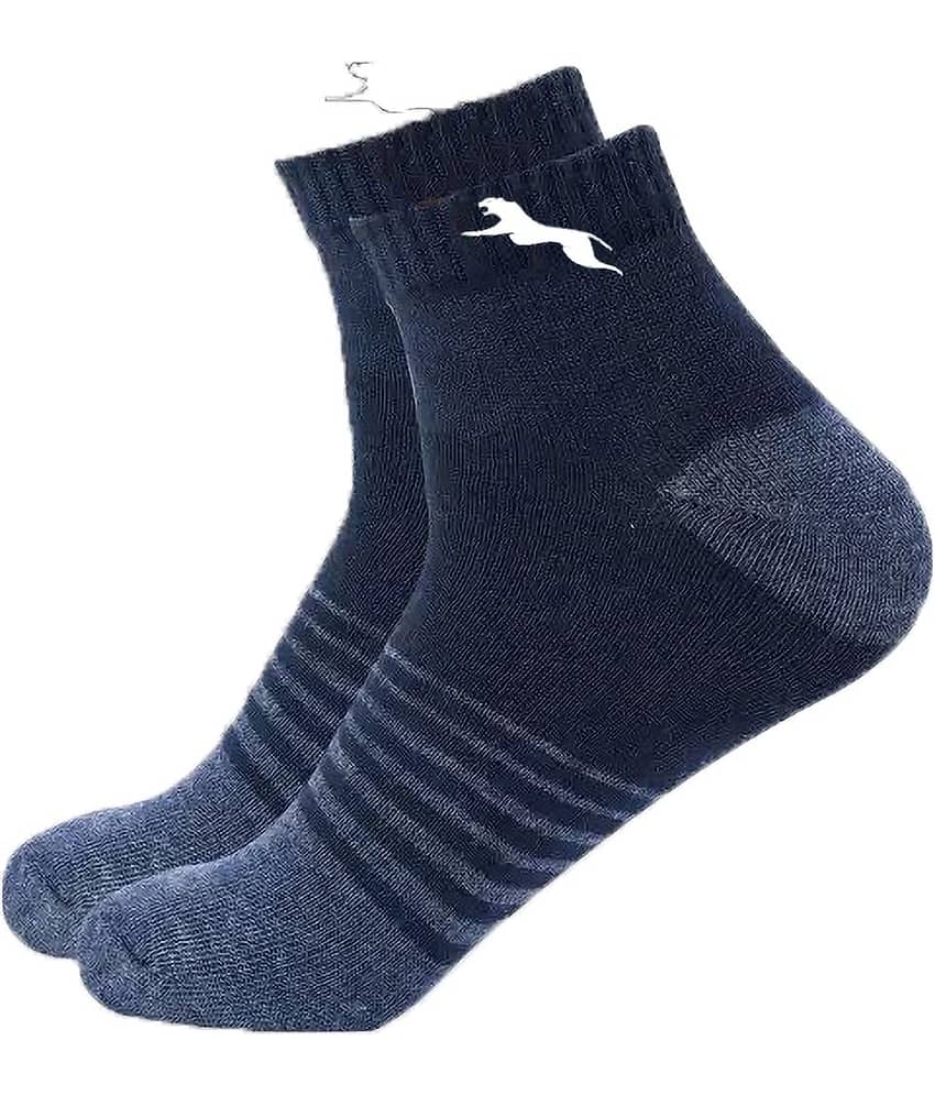 PLIMA Pack of 5 Men's Cotton Blend Ankle Length Socks ( Multicolor )