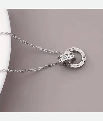 FASHION FRILL Silver Pendant ( Pack of 1 )