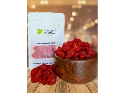 Valleys Premium Kashmiri Sun Dried Strawberries  - 400 Gram