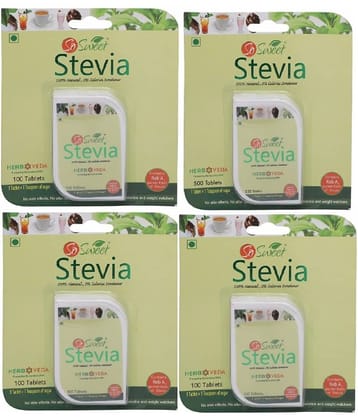 So Sweet Tablets (500+100X3) Sugar Substitute Tablets 800 g Pack of 4