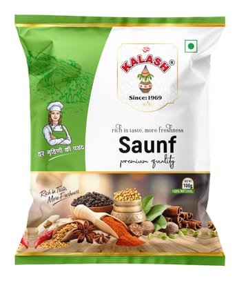 Kalash Fennel Seeds | Saunf | Whole Spices | Natural Oils | Rich aroma 100gm