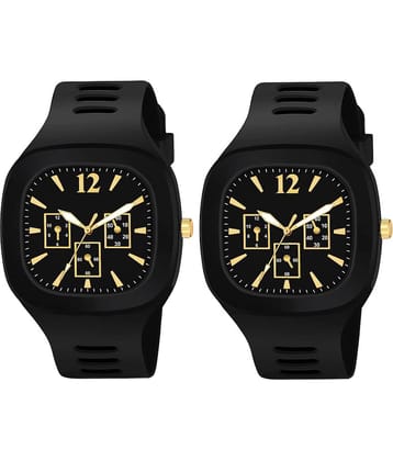 Hala - Black Silicon Analog Men's Watch