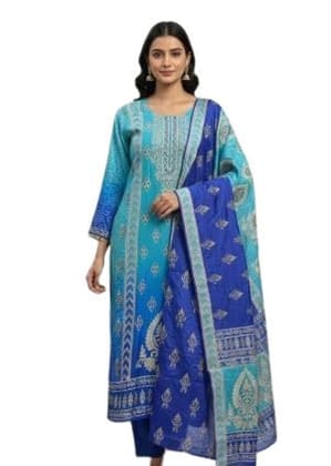 Printed Kurta Set with Elegant Dupatta Printed Kurta Set with Elegant Dupatta