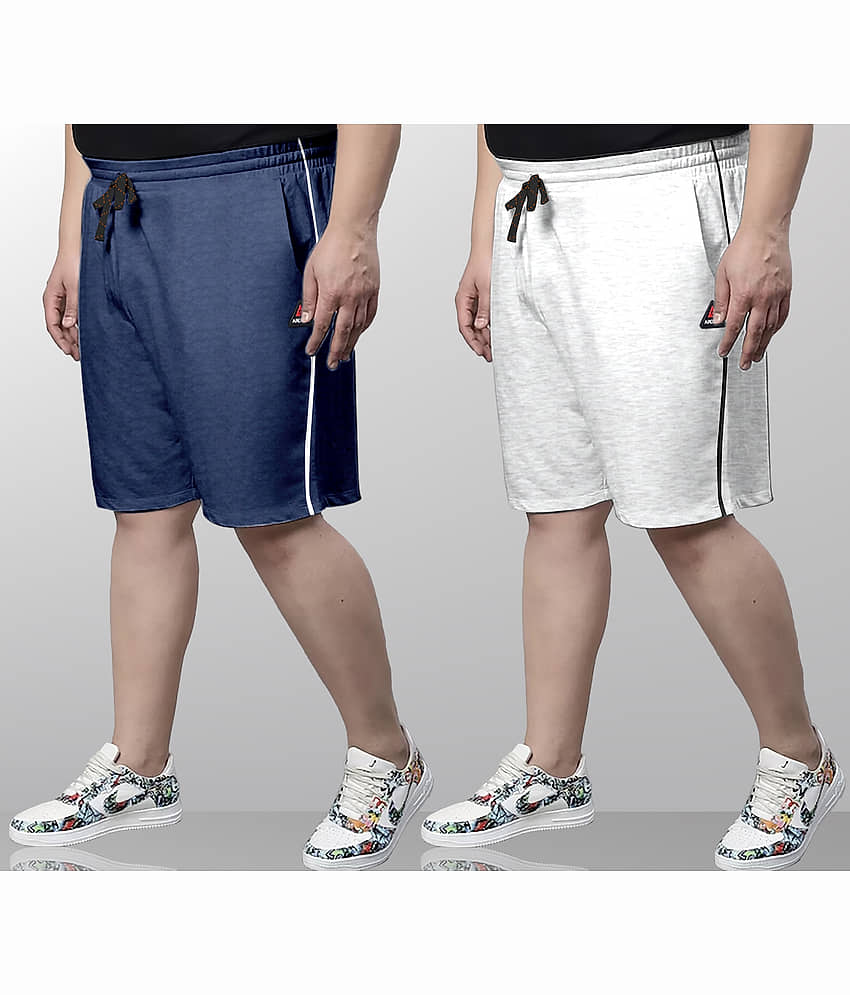 Ardeur Multi Cotton Blend Men's Shorts ( Pack of 2 )