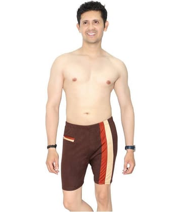 Goodluck Brown Polyester Lycra Jammer Single