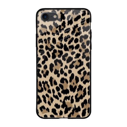 Leopard Seamless Glass Case For iPhone 7