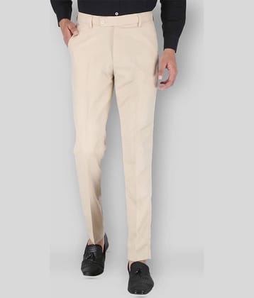 Playerz - Cream Polycotton Slim - Fit Men's Trousers ( Pack of 1 )