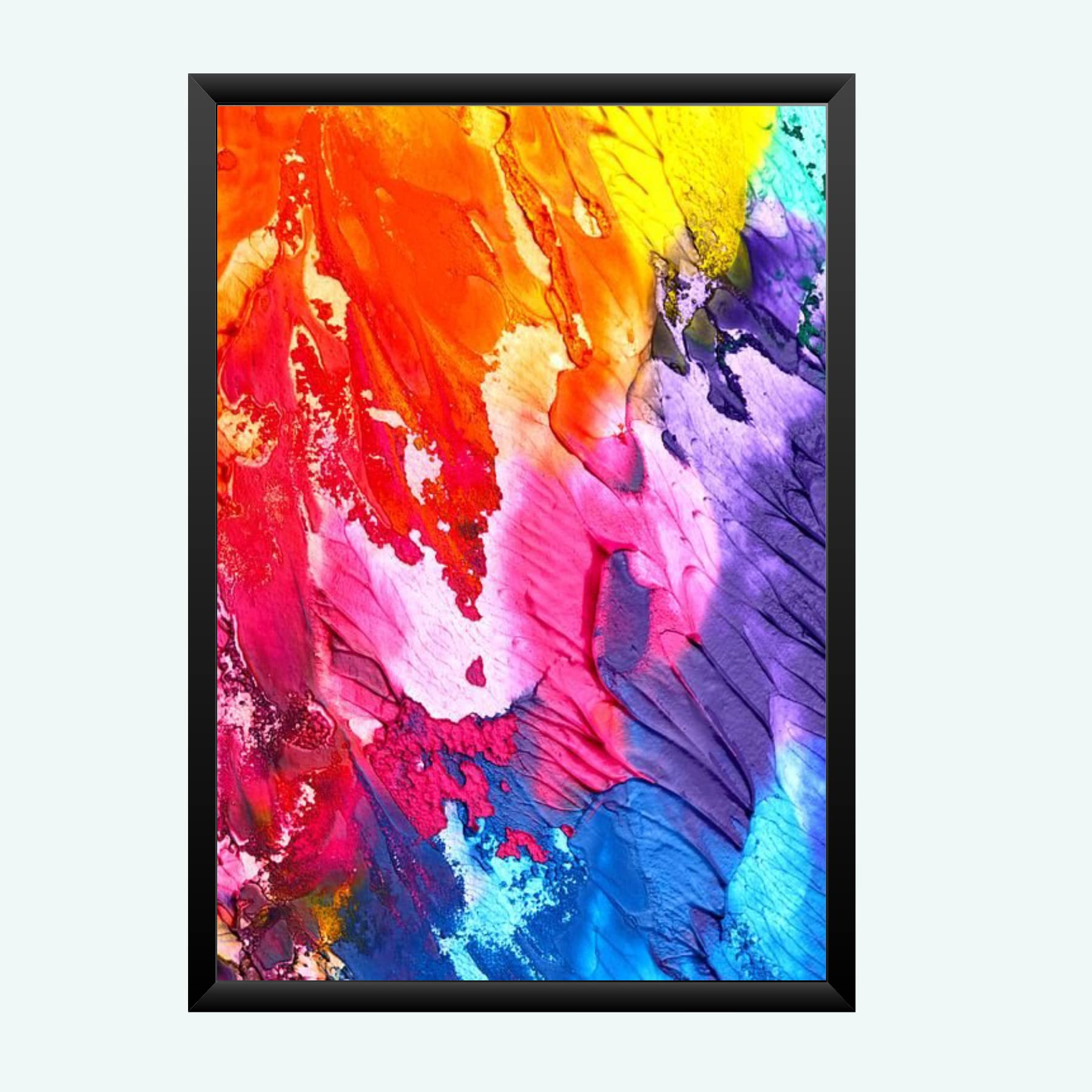 NOKKES Digital art painting with Photo Frame Home Bedroom Living room office Photo Frame Size 8X12 In_20