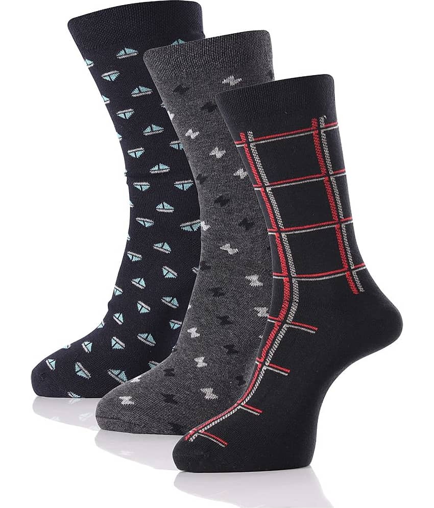 RC. ROYAL CLASS Cotton Full Length Socks Pack of 3
