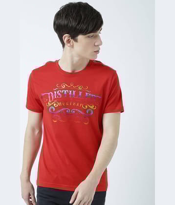 Huetrap Pack of 1 Cotton Regular Fit Men's T-Shirt ( Red )