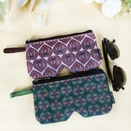 Eyewear/Sunglass Case-Red-Green Combo