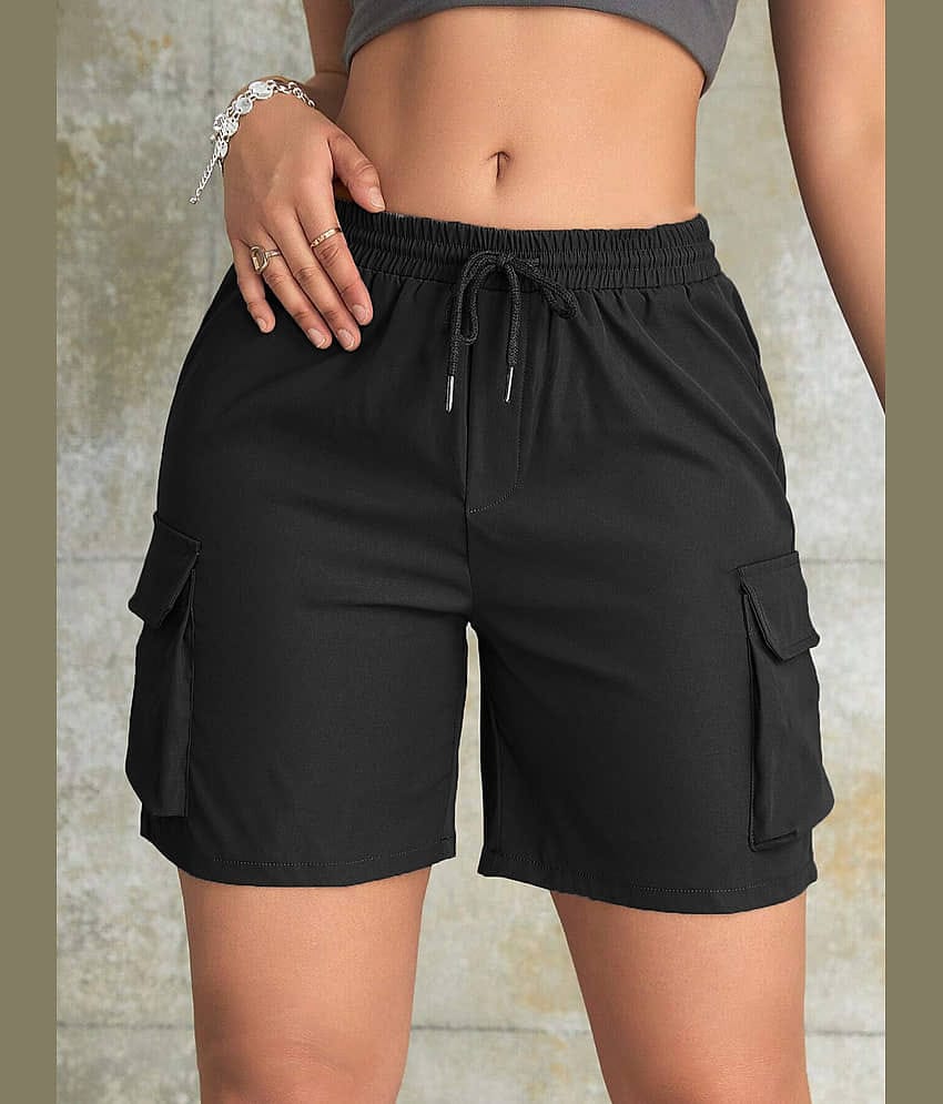 SAKHWALA Polyester Cargo - Black Single