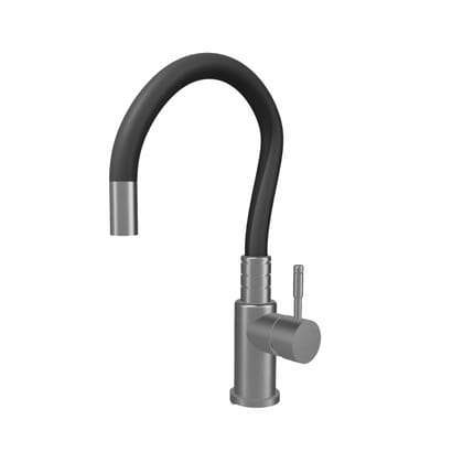 Stainless Steel with flexible neck Kitchen Faucet with Hot and Cold Mixer - KF-105SSSDF
