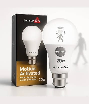 Auto-ON Auto-ON Motion Sensor Bulb 20W Motion Sensor Light White - Pack of 1