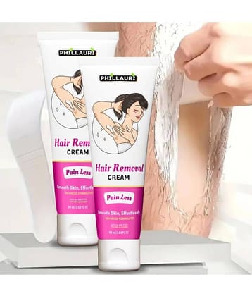 Phillauri Natural Hair Removal Hair Removal Creams for Women 120 ( Pack of 2 )