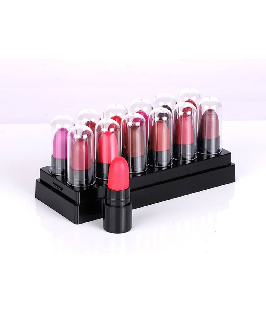 Play Run Minis Pout Party Matte Lipstick Highly Pigmented Mini Lipsticks (Set of 12 )
