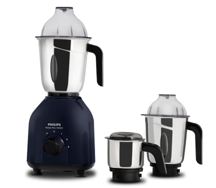 Philips HL7713/01,1000 W PowerPro Motor Mixer Grinder, 3 Jars (Azure Blue), Edged blade made of superior SS304 material, Quick cool ventilation for longer motor life Philips HL7713/01,1000 W PowerPro Motor Mixer Grinder, 3 Jars (Azure Blue), Edged blade 