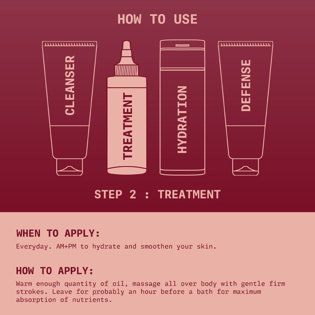 Ningen Orchid Massage Oil I Enriched with Geranium, Wheatgerm I Dermatologically Tested, Paraben Free I Relieve Stress and Restore Youth I 100g