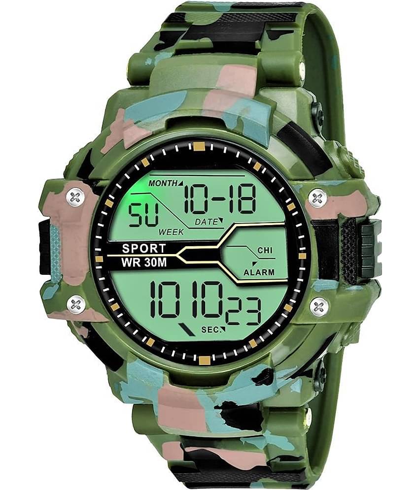 DECLASSE - Green PU Digital Men's Watch