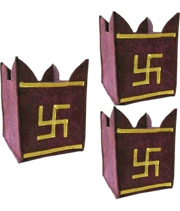 HK Balloons Maroon Fabric Plant Bag ( Pack of 1 )