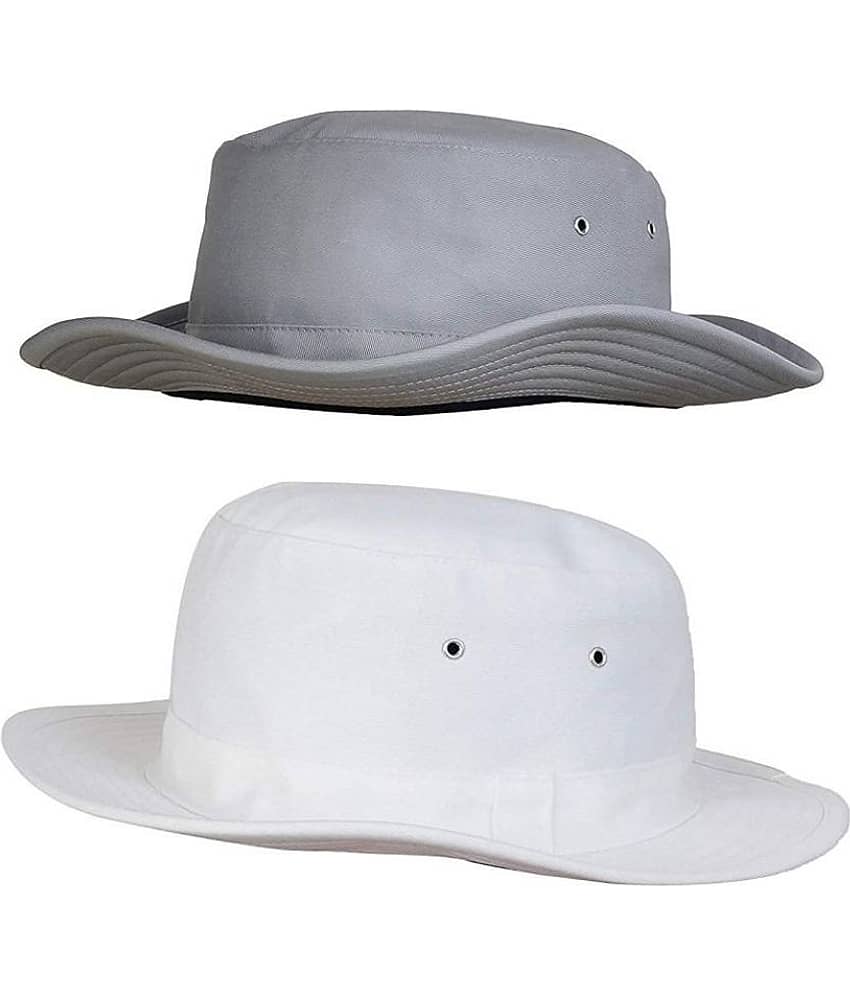 Zacharias Gray Plain Cotton Hats