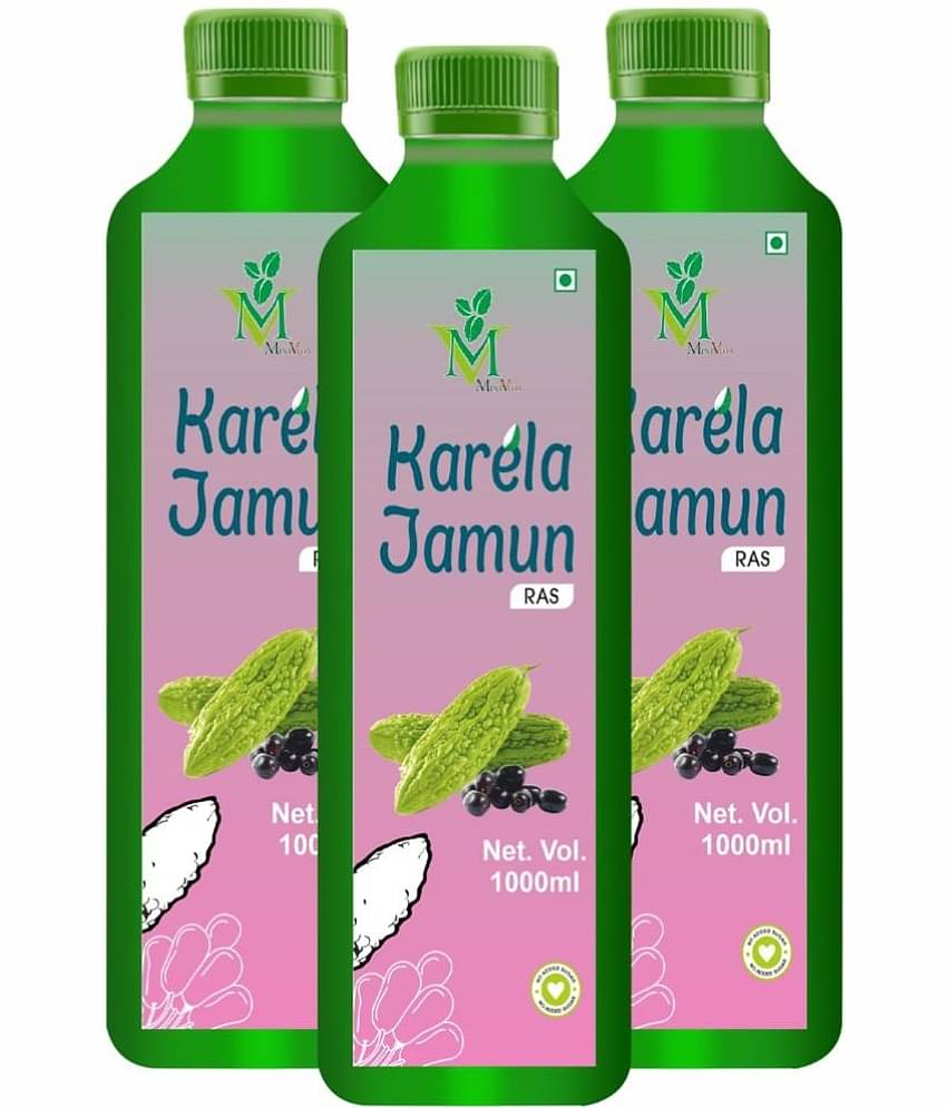 Karela Jamun sugar free Juice Pack of 3 - 1000ml
