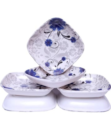 Carnival 6 Pcs Melamine Multi Color Quarter Plate