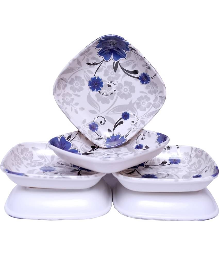 Carnival 6 Pcs Melamine Multi Color Quarter Plate