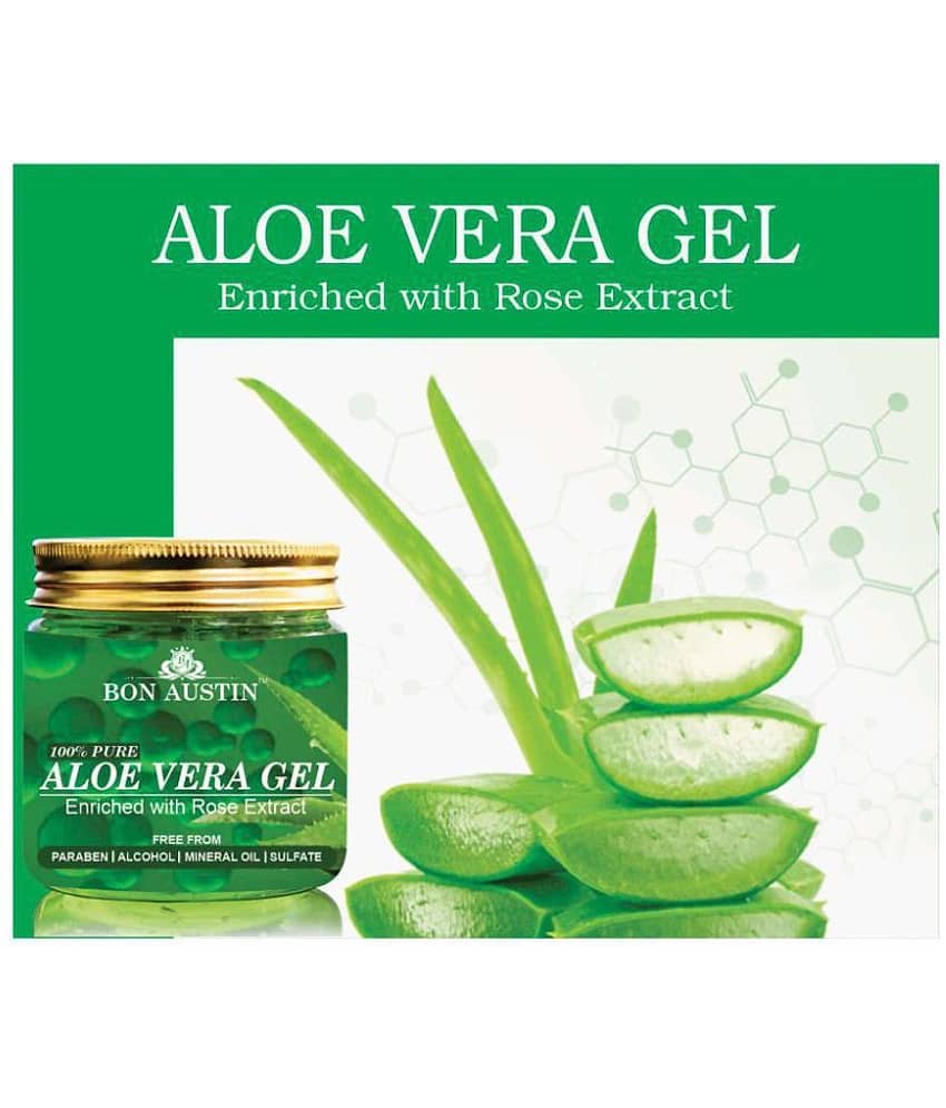 Bon Austin 100% Pure Aloe Vera Gel- Skin Moisturizer (Pack of 2)- 170 gm each