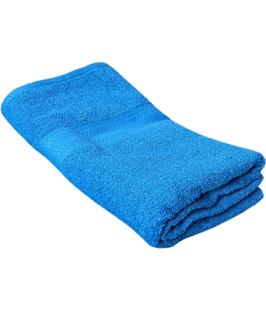 Finesse Decor Cotton Self Design 500 ( Pack of 1 ) - Blue