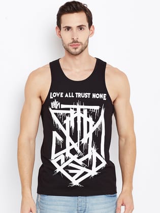LOVE-ALL-TRUST-NONE-L / Black