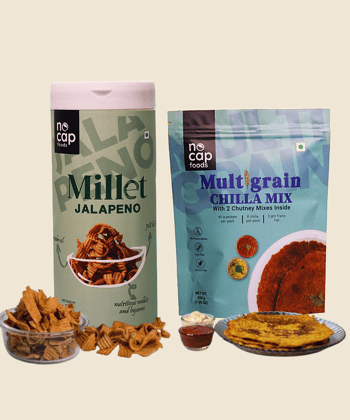 Combo| Multigrain Chilla Premix 200gm &  Millet Jalapeno Chips 150gm