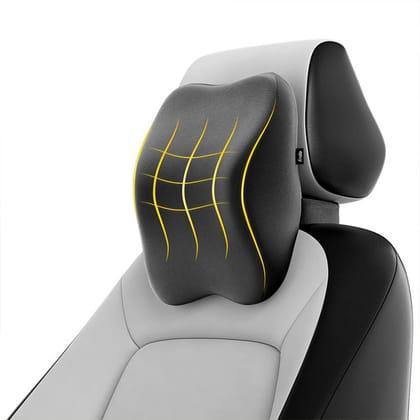 Frido Ultimate Car Neck Rest Pillow – Memory Foam Support for Comfortable Driving-Premium Black