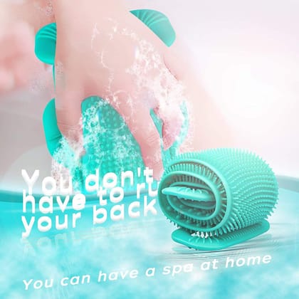Silicone Soft Body Bath Scrubber-Blue