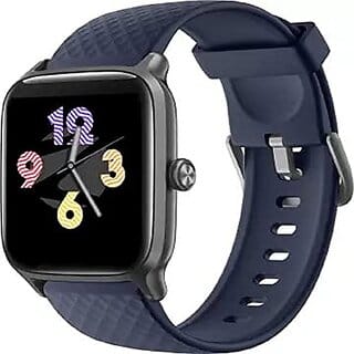 Zebronics Zeb-FIT ME Smart Watch with Heart Rate SpO2 IP68 Waterproof 14 Sport Mode Customizable face Notifications for Calls / Messages app Control and Meditative Breathing(Blue).
