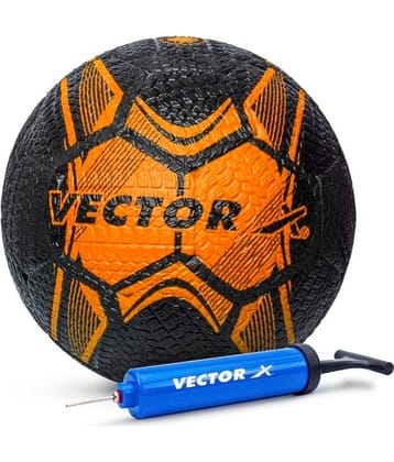 Vector X Orange Rubber Football ( Pack of 2 )