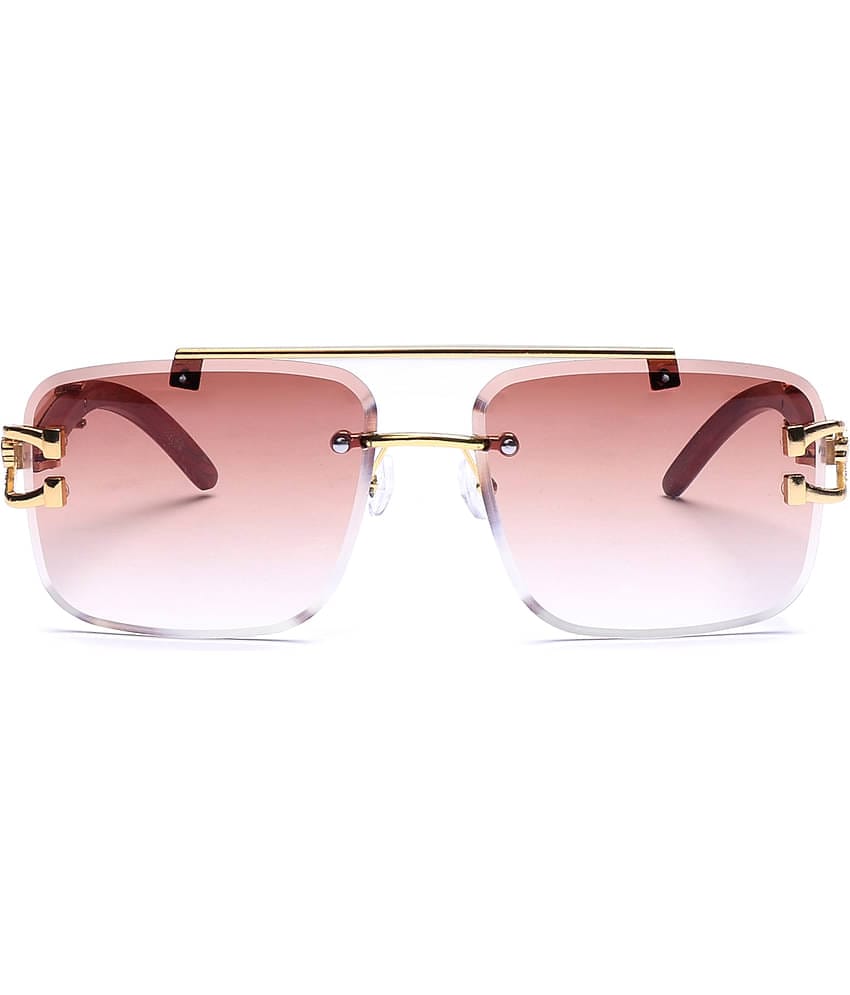 Hexxa Brown Oversized Sunglasses ( Pack of 1 )