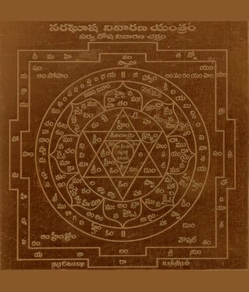 Sri Bakthi Today Naragosha Nivarana Yantram Telugu Copper