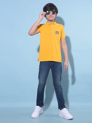 Blue Stretchable Cotton Jeans-15-16Y / Blue