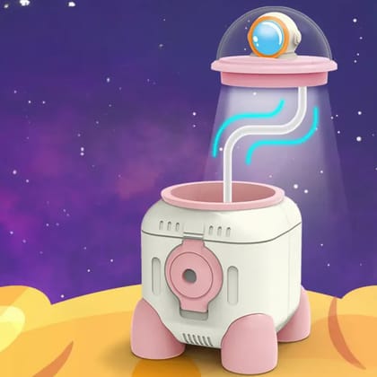 Cute Astronaut LED Desk Lamp  Flexible Gooseneck, USB Rechargeable & Pencil Sharpener