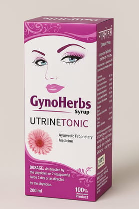 GynoHerbs Uterine Tonic 200 ML Ayurvedic Syrup for Female Health & Menstrual Wellness GynoHerbs Uterine Tonic 200 ML Ayurvedic Syrup for Female Health & Menstrual Wellness