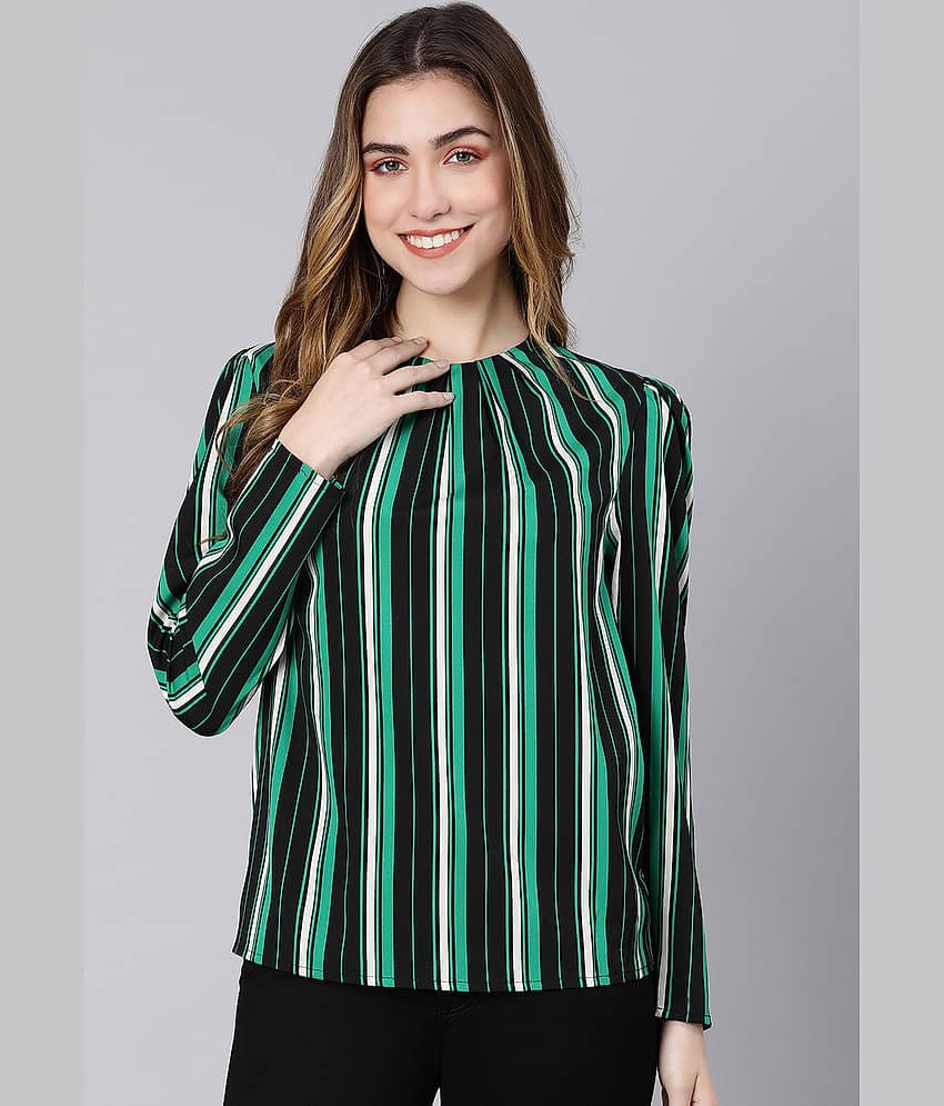 Oxolloxo Green Polyester Women's Regular Top ( Pack of 1 )