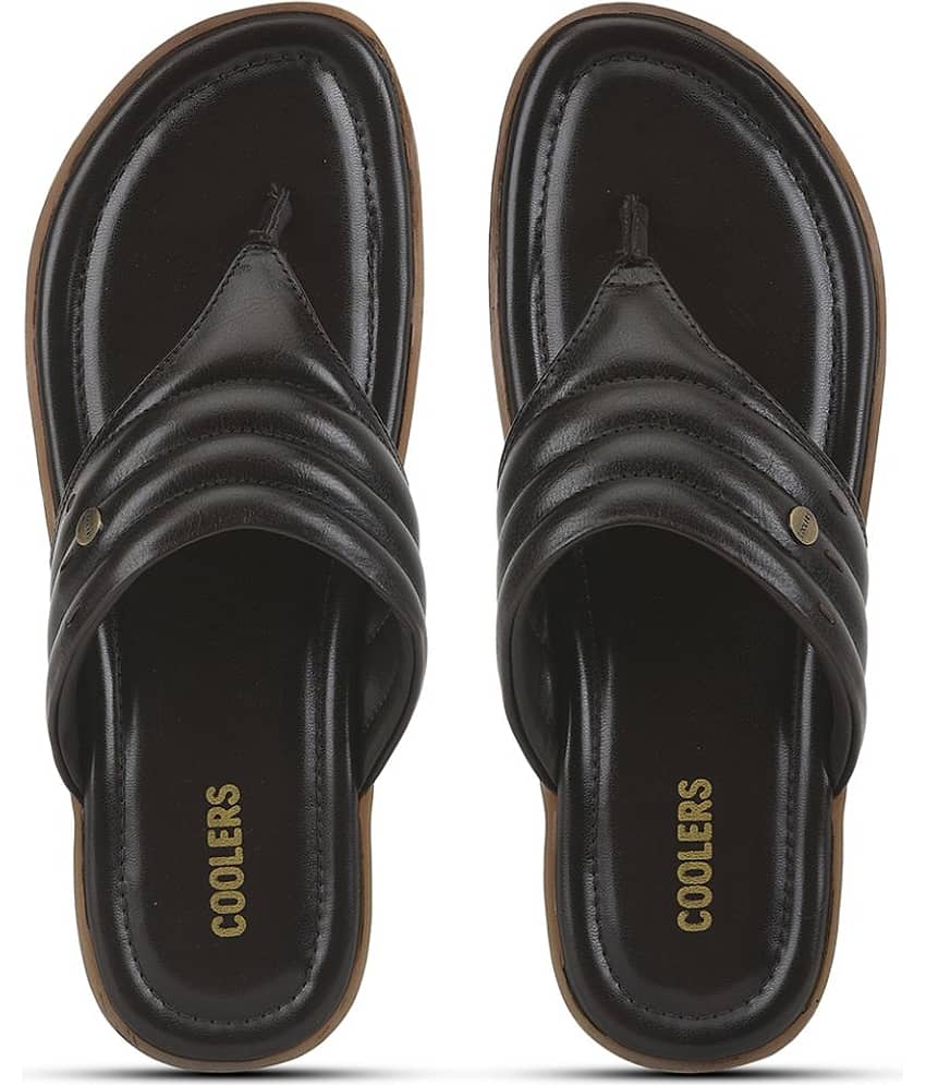 Liberty - Brown Men's Leather Slipper