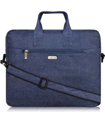 Lorem - Blue Textured Messenger Bag