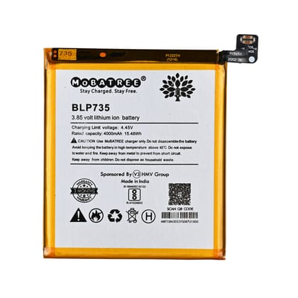 Mobatree Original Mobile Battery for Oppo Reno 2 - BLP735 4000 mAh, (6 months Guarantee)