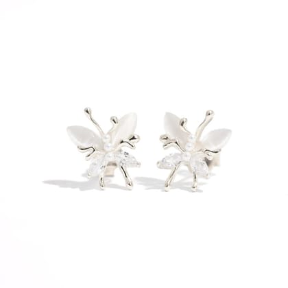 Fia Studs | 925 Silver Earrings for Women-Silver